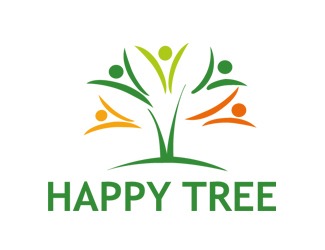 Projekt logo dla firmy Happy Tree | Projektowanie logo